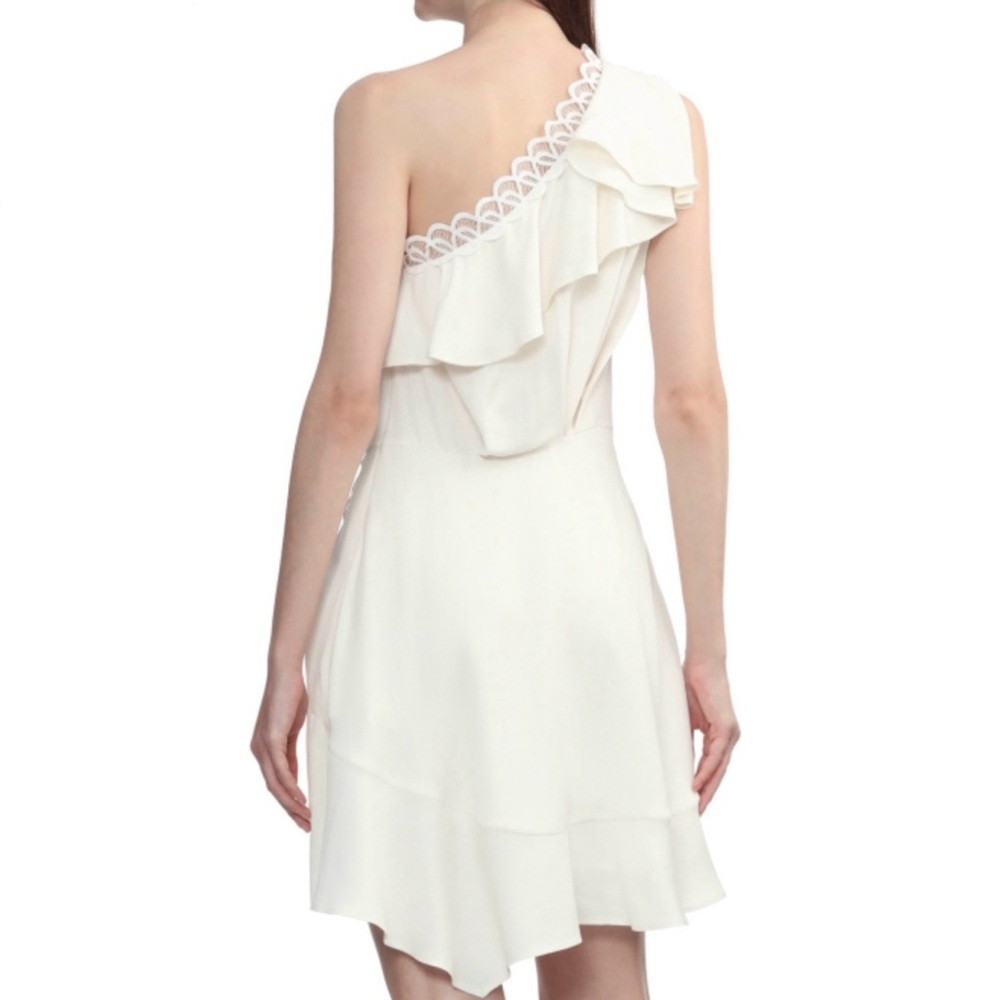 NEW IRO IVORY ONE-SHOULDER MINI DRESS - Picture 6 of 9